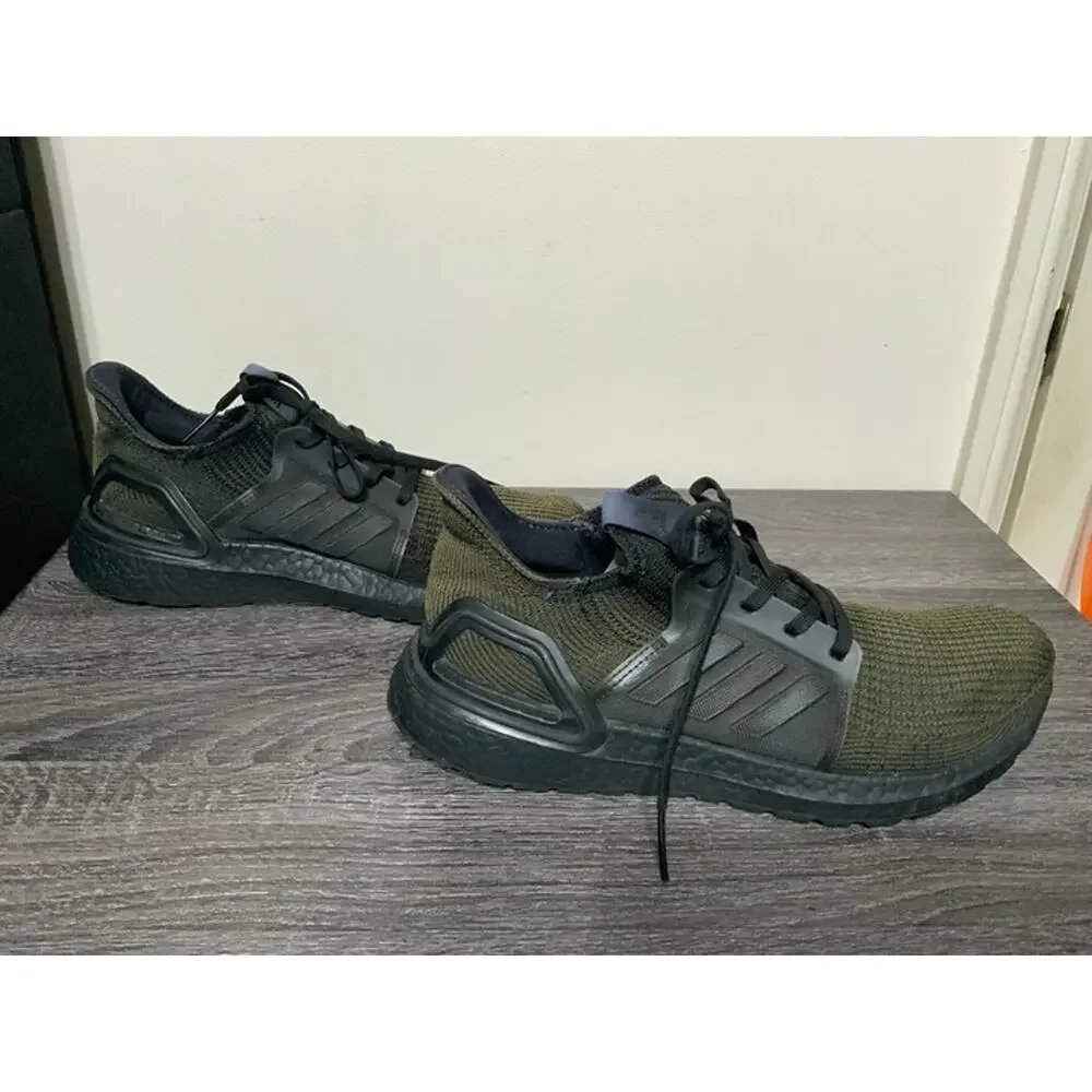 Adidas Ultraboost Olive Green Black Running Athletic Shoes Men’s Size 8.5 USED